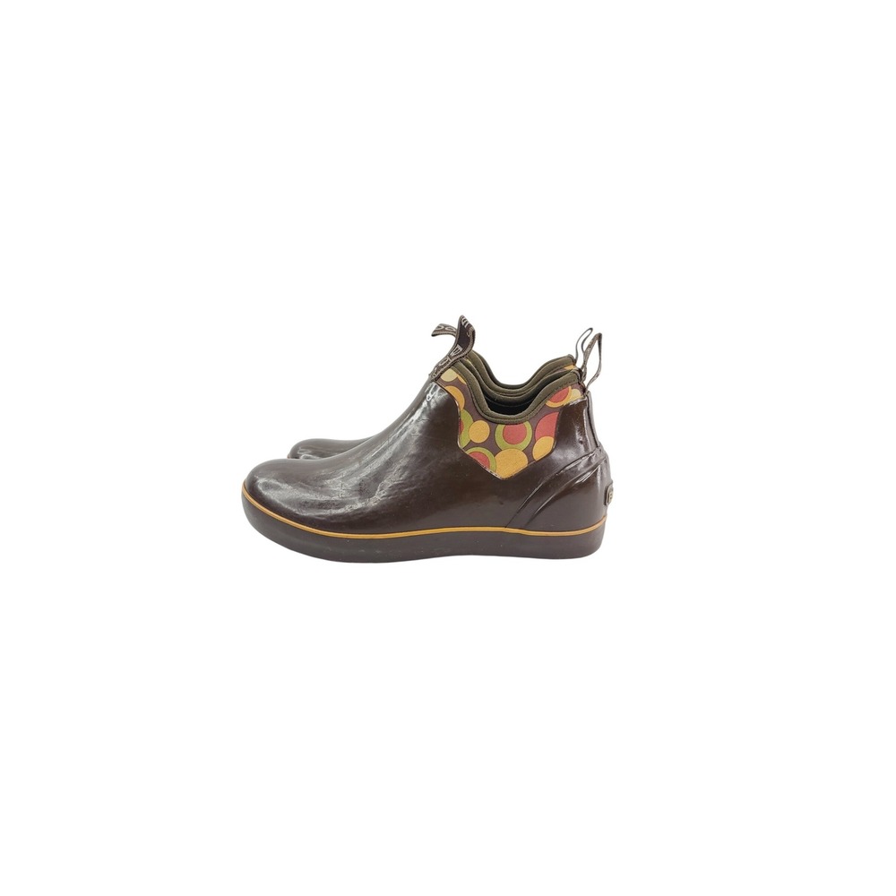 Bogs, Rubber, Fabric‎ Chelsea Mattie Bubbles Rain Boots, Women's Size 7, Brown
